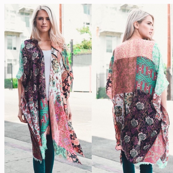 Accessories - Boho Floral Kimono Last one!🥳 damaged! @alunalevi